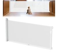 YRHome Grille de protection pour porte de bébé extensible 0-300 cm Blanc pour enfants et animaux à fourrure, porte rétractable pour intérieur et extérieur