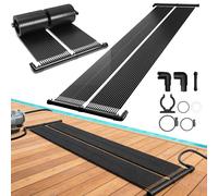 YRHome Kit de panneau solaire EPDM pour piscine - 600 x 70 cm - Avec 32 tuyaux fins - Extensible à volonté - Chauffage solaire pour douche de jardin, piscine
