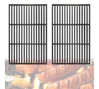 YRHome Lot de 2 grilles de rechange en fonte émaillée pour barbecue au charbon de bois 42 x 28 cm