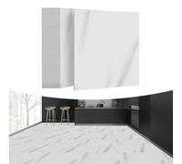 YRHome Lot de 54 dalles de sol en PVC autocollantes - 5,02 m² - 30 x 30 cm - Revêtement de sol en vinyle stratifié imperméable et antidérapant - Carrelage décoratif - Aspect carrelage marbre gris