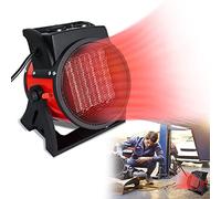 YRHome Radiateur électrique, 2000 W, en céramique, chauffage rapide, ventilateur, à 2 niveaux de chauffage, pour garage, chantier, atelier