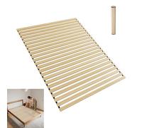 YRHome Sommier enroulable 160 x 200 cm - Sommier à lattes stable avec 23 lattes, environ 2 cm d'épaisseur, charge jusqu'à 300 kg - Flexible, peu encombrant et respirant, idéal pour lit simple et lit