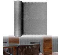 YRHome Tissu d'ombrage - 150 g/m² - Brise-vue résistant aux UV et aux intempéries - Pour clôture et balcon - Tissu PEHD - 1,5 x 10 m - Gris