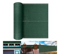 YRHome Toile d'ombrage 150 g/m² - Brise-vue pour clôture et balustrade de balcon - Tissu en polyéthylène haute densité résistant aux UV - Résistant aux intempéries - 1,2 x 10 m - Vert foncé