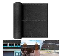 YRHome Toile d'ombrage 150 g/m² - Brise-vue pour clôture et balustrades de balcon - Tissu en polyéthylène haute densité - Résistant aux UV - Résistant aux intempéries - Anthracite - 1,5 x 10 m