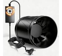 Yrichtra Ventilateur Extracteur d'Air 100mm à Vitesse Réglable, Silencieux et Puissant 221m³/h Ventilation Cave, Aérateur Extracteur adapté à salle de bain, Humide sous-sol, garage, tente de culture