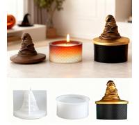 YRIHJIXQ Moule Pour Resine Epoxy Boîte en Forme de Chapeau de Sorcier Resine Epoxy Moule Décorations d'Halloween