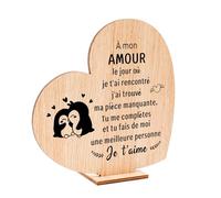 Yritioa Cadeau Couple,Cadeau Saint Valentin pour Homme Femme,Cadeaux pour Son Copain Sa Copine,Cadeaux Couple Noel Mariage Homme Amour,Décoration en Forme De Cœur pour La Saint-Valentin