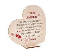 Yritioa Cadeau Couple,Cadeau Saint Valentin pour Homme,Idee Cadeaux pour Son Copain Sa Copine,Cadeaux Saint Valentin Femme Original,Décoration en Forme De Cœur pour La Saint-Valentin