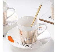YRJHF Ensemble tasse à thé et soucoupe en forme de cheval, tasse créative faite à la main, tasse papillon, la réflexion bougera avec la rotation de la tasse (crane)