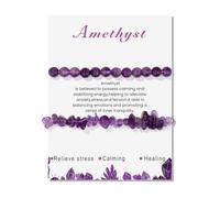 YROHGKPN 1. 1 lot de fermoirs réglables faits à la main en perles d'agate avec pierres uniques Design unisexe pour un usage quotidien ou comme cadeau. Bracelet avec pierre symbolique, taille unique