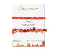 YROHGKPN 1. 1 lot de fermoirs réglables faits à la main en perles d'agate avec pierres uniques Design unisexe pour un usage quotidien ou comme cadeau. Bracelet avec pierre symbolique, taille unique