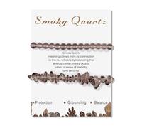 YROHGKPN 1. 1 lot de fermoirs réglables faits à la main en perles d'agate avec pierres uniques Design unisexe pour un usage quotidien ou comme cadeau. Bracelet avec pierre symbolique, taille unique