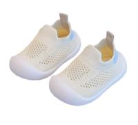 YROHGKPN 1 paire de chaussures de course douces pour tout-petits, tissu respirant, fond de 5 mm, chaussures de marche respirantes pour tout-petits, beige, E