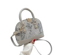 YROHGKPN 2023 Nouveau Sac Shell Sac Épaule Mode Tendance pour Filles Femmes PU Tote Sac à Main Polyvalent Voyage Sac à Bandoulière Design, gris