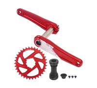 YROHGKPN 3 vis fixent directement un plateau étroit large 34 dents - Plan vide fin compatible avec la plupart des squelettes de cycle - Tige de 24 mm - Pédalier en alliage d'aluminium