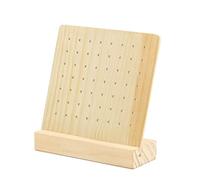 YROHGKPN 56/132 trous en bois Boucles d'oreilles Présentoir à bijoux Support de présentation pour boucles d'oreilles Organisateur durable