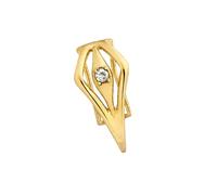 YROHGKPN Accessoire à lèvres au design punk innovant avec creux géométrique avec accent cristal - Matériaux en cuivre - Bijoux pour des looks tendance gothiques, taille unique, comme décrit, Comme