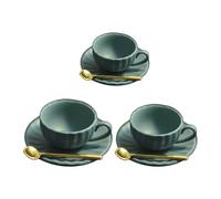 YROHGKPN Accessoires miniatures pour thé de l'après-midi anglais, construction en métal, service à thé, alliage, tasse et soucoupe pour une présentation élégante
