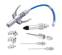 YROHGKPN Adaptateur de graisseur manuel professionnel - Outil de lubrification robuste - 300 ml/min - Débit pour l'entretien des véhicules à moteur - Connexion rapide de la buse de graisse