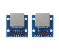 YROHGKPN Adaptateur LED RJ45 vers DIP2.54 PCB pour réseautage en temps réel dans les projets électroniques Tests de réseautage