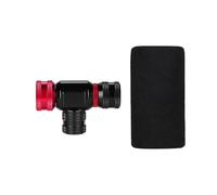 YROHGKPN Aérateur de pneu compact CO₂ pour la réparation des crises de vélo Construction fine en alliage d'aluminium avec clapet de décharge de pression Ventilateur de pneu à cycle rapide