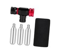 YROHGKPN Aérateur de pneu compact CO₂ pour la réparation des crises de vélo Construction fine en alliage d'aluminium avec clapet de décharge de pression Ventilateur de pneu à cycle rapide