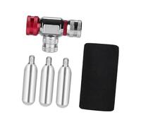 YROHGKPN Aérateur de pneu compact CO₂ pour la réparation des crises de vélo Construction fine en alliage d'aluminium avec clapet de décharge de pression Ventilateur de pneu à cycle rapide