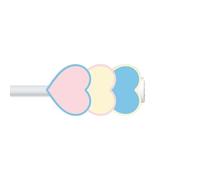 YROHGKPN Affections Défenseur de câble en élastomère avec puce en forme de cœur pour iPhone iOS Câble de données permanent contre les déchirures FL Courant direct Défenseur de câble amovible