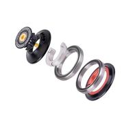 YROHGKPN Alliage léger - Tube de direction - Roulement d'étanchéité - Double logement - Port conique - Intégration de fourche - Casques usinés avec roulement d'étanchéité