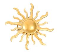 YROHGKPN Bagues de rencontres simples, anneaux ouverts, bijoux réglables en forme de soleil/cœur, adaptées pour les fêtes et la vie quotidienne, soleil vintage, m, comme décrit
