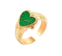 YROHGKPN Bagues ouvertes géométriques, bijoux à la main, bagues tendance, en forme de cœur, structure en alliage, adaptées aux amateurs de mode qui présentent l'amour rétro, m, comme décrit
