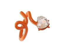 YROHGKPN Bagues uniques en forme de cœur, bagues réglables, ouverture en cœur, bijoux élégants et accrocheurs, structure en alliage, vêtements de tous les jours, comme décrit