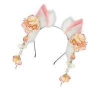 YROHGKPN Bandeau en peluche avec oreilles d'animal pour anime, tendance, design élastique, couvre-chef confortable pour fête costumée de scène, ornement de cheveux d'oreille