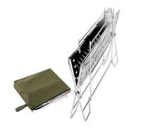 YROHGKPN Barbecue de camping durable et flexible avec structure stable à trois côtés pour une cuisson uniforme et une chaleur uniforme. Barbecue portable