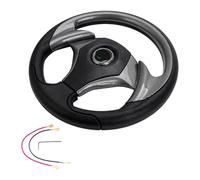 YROHGKPN Base de direction fine de 33 cm en aluminium avec revêtement PU antidérapant - Manipulation sans effort - Pour les mises à niveau de véhicules - Direction ergonomique du véhicule