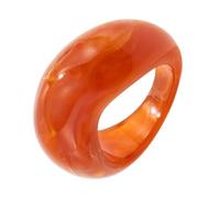YROHGKPN Bijoux tendance en résine avec effet de couleur marbré, anneaux de connexion empilables, accessoires pour homme et femme, anneaux en résine en forme de V, comme décrit