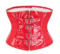 YROHGKPN Body amincissant à la taille avec fermeture éclair, gainant le ventre, pour femmes postnatales et actives, corset d'entraînement de gym, Rouge, S