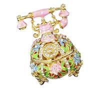 YROHGKPN Boîte à accessoires unique en forme de téléphone, boîte de rangement décorative avec structure métallique, adaptée pour le stockage en toute sécurité des objets de valeur Boîte à bijoux de