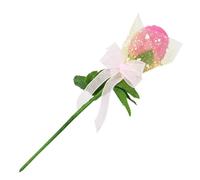 YROHGKPN Boîte à alliances polyvalente en forme de pétales de rose - Présentation de bijoux - Matériel de flocage - Anneaux de pétales de rose