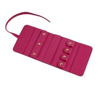 YROHGKPN Boîte à bijoux compacte portable pliable pour boucles d'oreilles/colliers/bagues/bracelets/broches, sac de voyage portable, organisateur de bijoux étanche