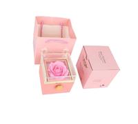 YROHGKPN Boîte à bijoux en acrylique Surfaces faciles à nettoyer pour un usage quotidien Cadeau romantique pour elle Organisateur de bijoux