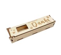 YROHGKPN Boîte cadeau décorative en chêne avec papillons gravés en forme de cœur pour anniversaire, argent, chocolat, souvenirs et organisation de bijoux en bois naturel