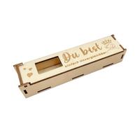 YROHGKPN Boîte cadeau décorative en chêne avec papillons gravés en forme de cœur pour anniversaire, argent, chocolat, souvenirs et organisation de bijoux en bois naturel