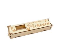 YROHGKPN Boîte cadeau décorative en chêne avec papillons gravés en forme de cœur pour anniversaire, argent, chocolat, souvenirs et organisation de bijoux en bois naturel