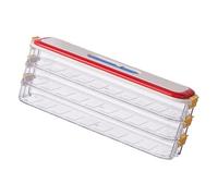 YROHGKPN Boîte de congélation empilable avec vision claire. Construction en plastique pratique optimisée pour les espaces étroits du réfrigérateur. Récipient de congélation transparent