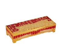 YROHGKPN Boîte de rangement décorative à 2 compartiments en alliage pour boucles d'oreilles, colliers, souvenirs, boîte à bijoux avec deux compartiments, taille unique, comme décrit