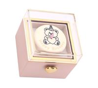 YROHGKPN Boîte élégante avec anneaux rotatifs, cadeau surprise avec bougeoir pour fiançailles et confessions, vitrine de bijoux élégante, réversible