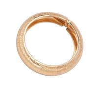 YROHGKPN Bracelets de manchette de luxe en métal avec rayures texturées et détails perlés Ajustement réglable Fermoirs à ressort Bijoux en perles de luxe, taille unique, comme décrit