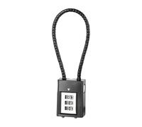YROHGKPN Câble à combinaison pour voyage, bagages, casque de vélo, câble métallique à 3 chiffres, cadenas à code mot de passe, sécurité de sécurité et snowboard